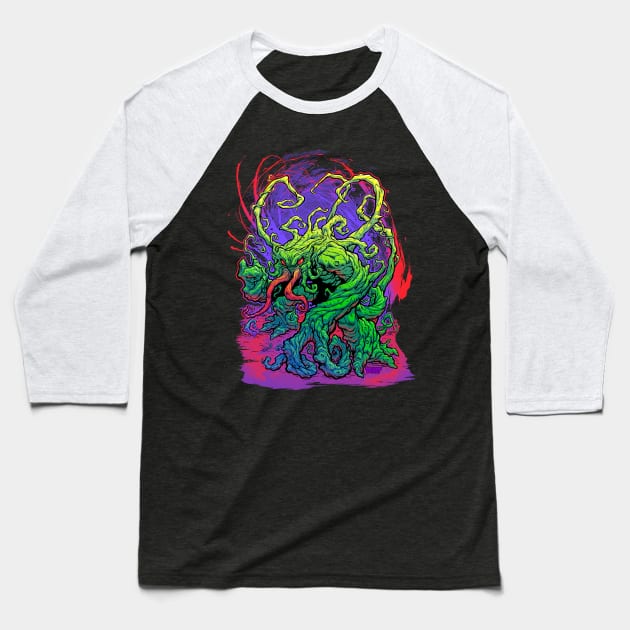 RISE, TENDRIL, RISE! Baseball T-Shirt by beastpop